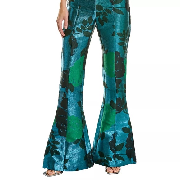 NWT Bec + Bridge Sparkle Soiree Pant in Teal and Black